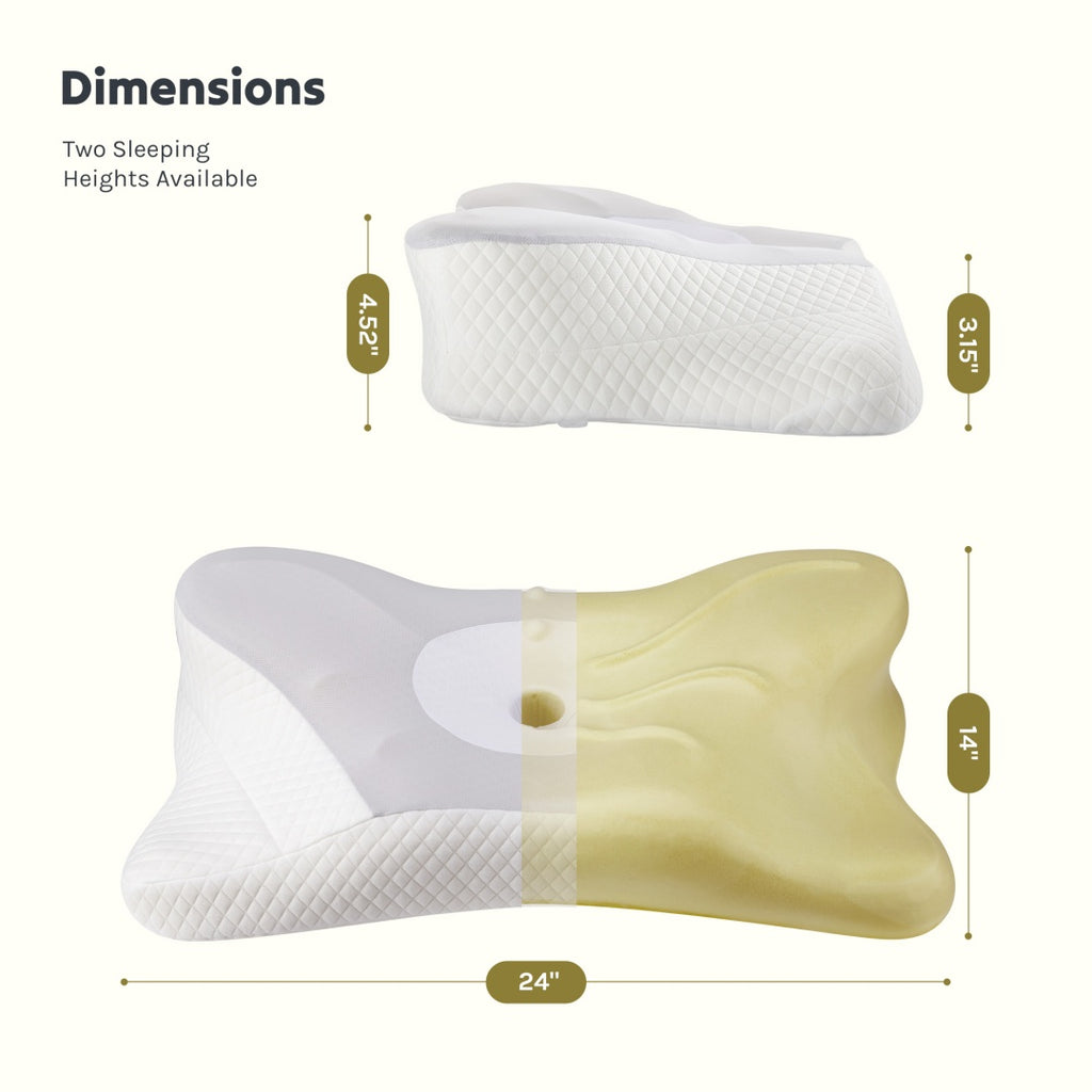 Alpha Sleeps Cervical Neck Pillow